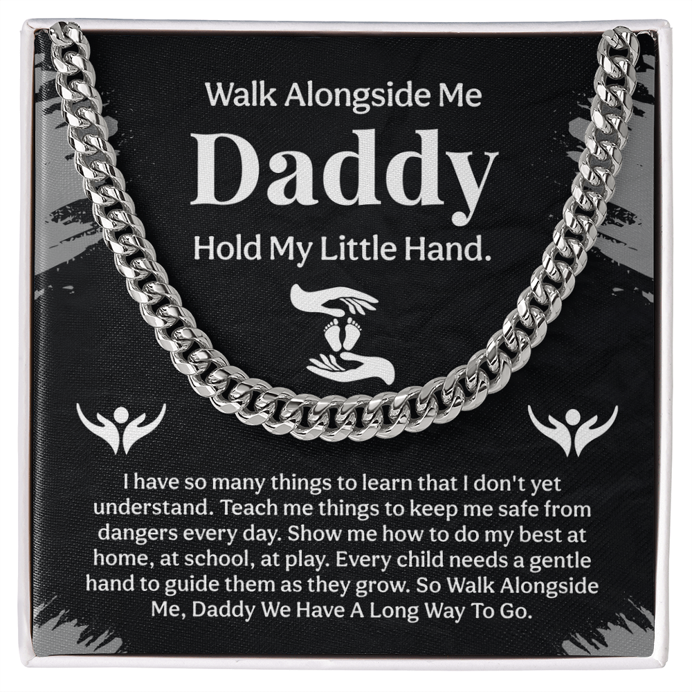 To my Daddy Cuban Link Chain for new or dad of young kids - Beauty Belliss